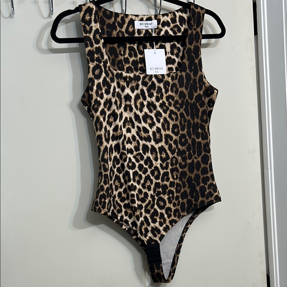 Leopard Print Bodysuit One Piece